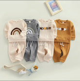 Waffle Boho Tracksuit - Ivory.